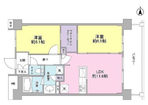 アンビエンテ経堂 321 間取り図