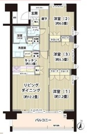 ガーデニエール砧レジデンス 103 間取り図