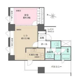 番町パークハウス 12階 間取り図