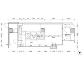 FULL HOUSE MONZENNAKACHO (フルハウス門前仲町) 601 間取り図