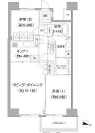 アビティ目黒 711 間取り図
