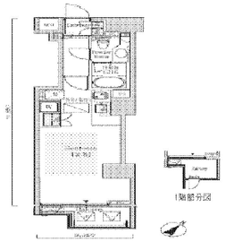 オーキッドレジデンス六本木 204 間取り図