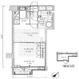 オーキッドレジデンス六本木 205 間取り図