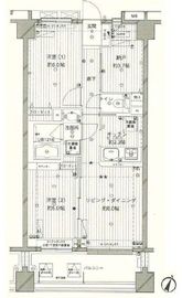 コスモリード西馬込 802 間取り図