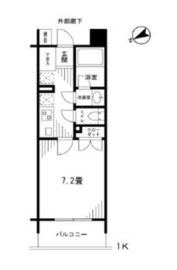 セレビア新宿御苑前 4階 間取り図