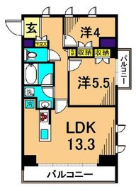 フレンシア大森山王 201 間取り図