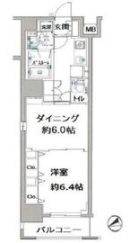 日神デュオステージ浅草三筋 5階 間取り図