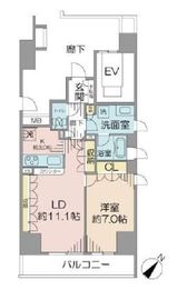 オーベル文京千石 6階 間取り図