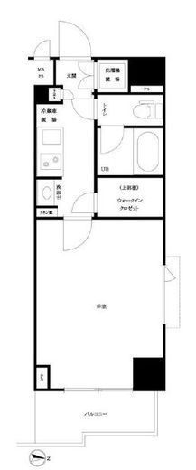 ルーブル市ヶ谷 6階 間取り図
