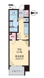 ビイルーム武蔵小杉 (beRoom 武蔵小杉) 401 間取り図