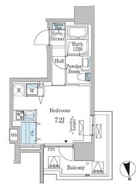 ミリアレジデンス新宿御苑 701 間取り図