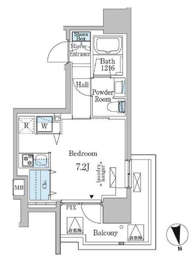 ミリアレジデンス新宿御苑 501 間取り図