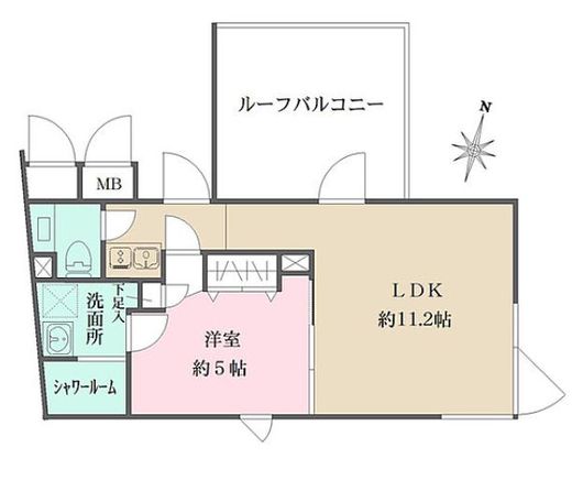 ANQI原宿 501 間取り図