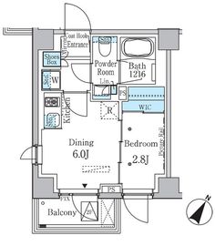 ラテスト白金台 204 間取り図