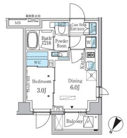 ラテスト白金台 205 間取り図