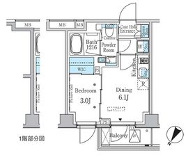 ラテスト白金台 106 間取り図