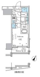 ラテスト白金台 1203 間取り図