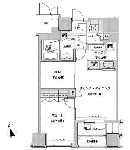 ウエストパークタワー池袋 508 間取り図