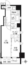 レオーネ御徒町 202 間取り図