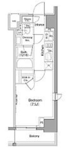 ザ・パークハビオ巣鴨 310 間取り図