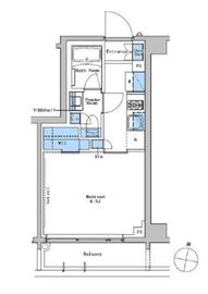 ブラウ戸越銀座テラス 303 間取り図