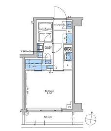 ブラウ戸越銀座テラス 304 間取り図