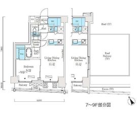 ソラニテ馬込 803 間取り図