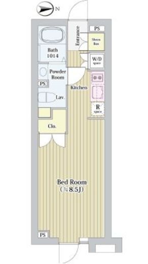 ラペルラ世田谷赤堤 402 間取り図