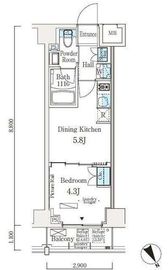 ソラニテ馬込 504 間取り図