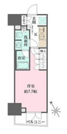 ルフォンプログレ四谷 705 間取り図