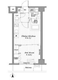デ・ソーレ東池袋 502 間取り図