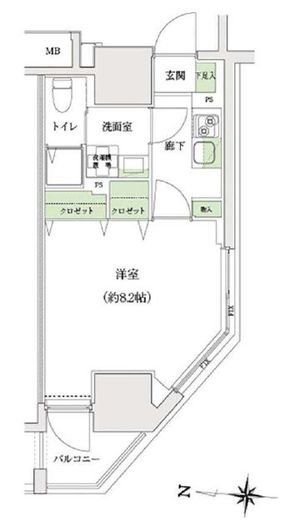 STANDZ大島 304 間取り図