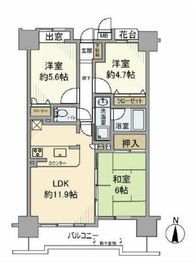 ルイシャトレ門前仲町 9階 間取り図