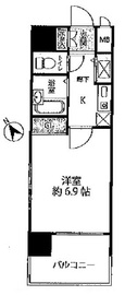 ヴィア・シテラ赤坂 6階 間取り図