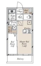 JMFレジデンス学芸大学 406 間取り図