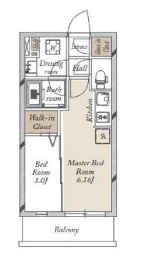 JMFレジデンス学芸大学 207 間取り図