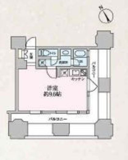 ルネ新宿御苑タワー 806 間取り図