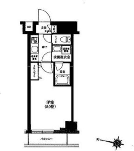 ティモーネグランデ目黒サウス 5階 間取り図