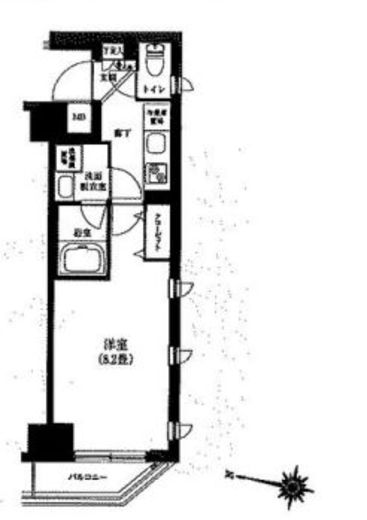 ティモーネグランデ目黒サウス 3階 間取り図