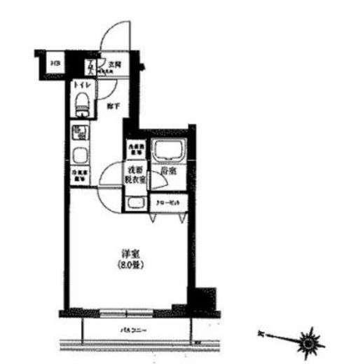 ティモーネグランデ目黒サウス 2階 間取り図