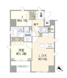 オープンレジデンシア銀座築地 6階 間取り図