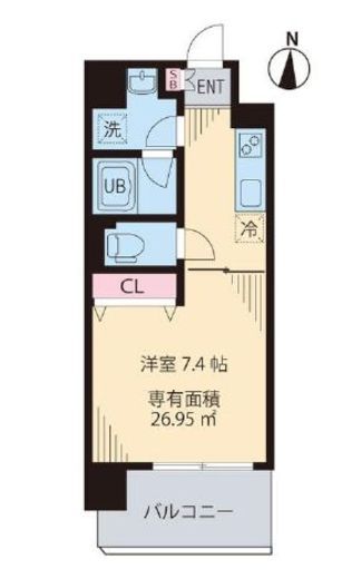 ソルジェンテ中野 502 間取り図