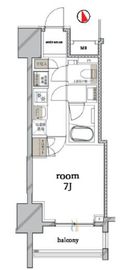 ルジェンテ新宿御苑前 2階 間取り図