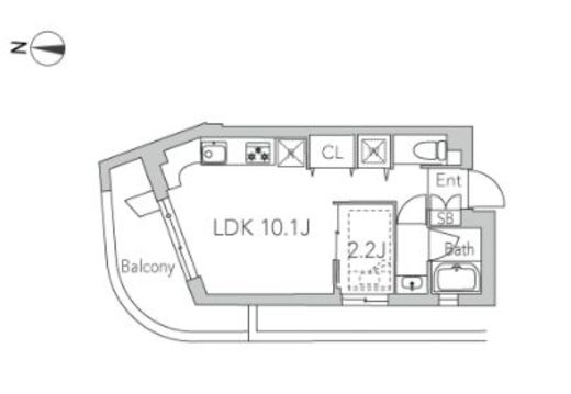 グランストーリー用賀2 301 間取り図