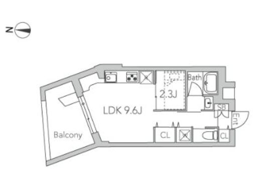 グランストーリー用賀2 203 間取り図