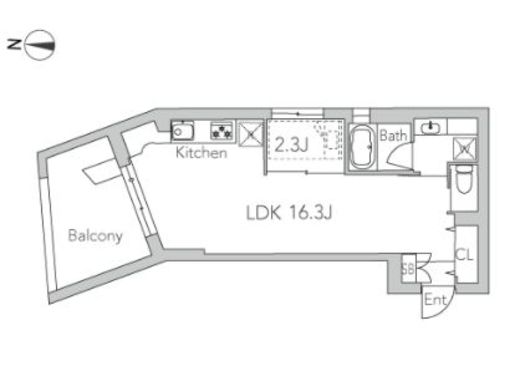 グランストーリー用賀2 204 間取り図