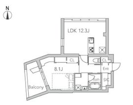 グランストーリー用賀2 402 間取り図