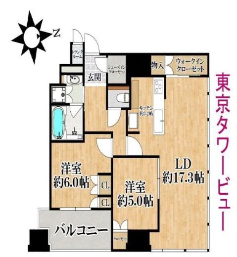 ザ・レジデンス三田 11階 間取り図