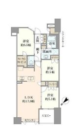 プレミスト佃二丁目 9階 間取り図