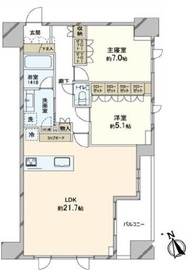 グリーンパーク八丁堀 10階 間取り図